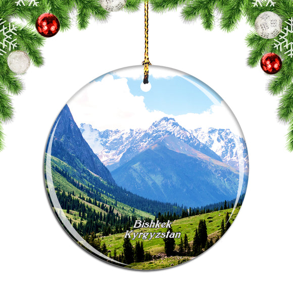 Ala-Archa Gorge Bishkek Kyrgyzstan Christmas Ornament