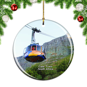 South Africa Table Mountain Aerial Cableway Cape Town Christmas Ornament