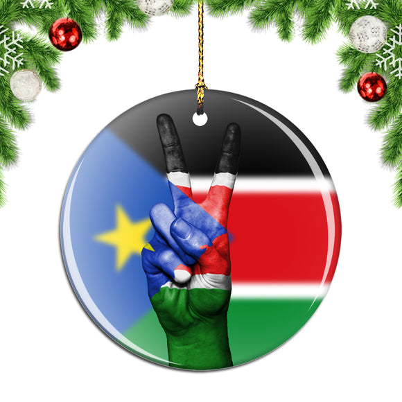 South Sudan Christmas Ornament