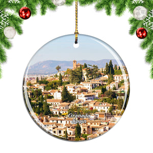 Spain Albayzin Granada Christmas Ornament