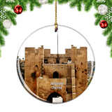 Aleppo Citadel Syria Christmas Ornament