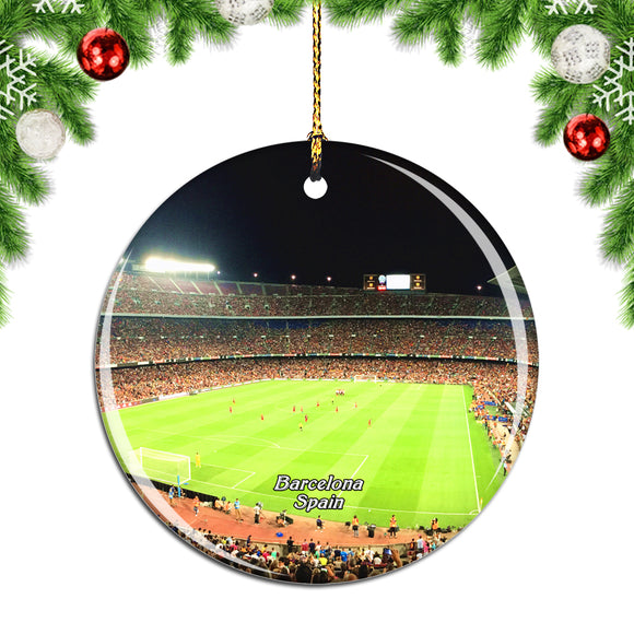 Spain Camp Nou Barcelona Christmas Ornament