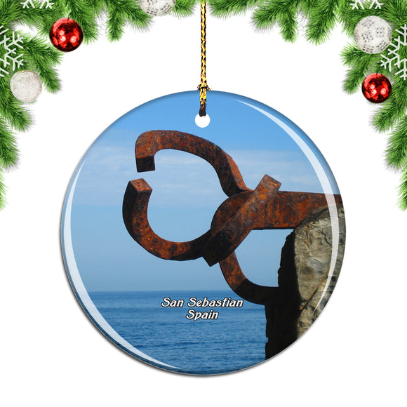 Spain Comb of the Wind San Sebastian Christmas Ornament