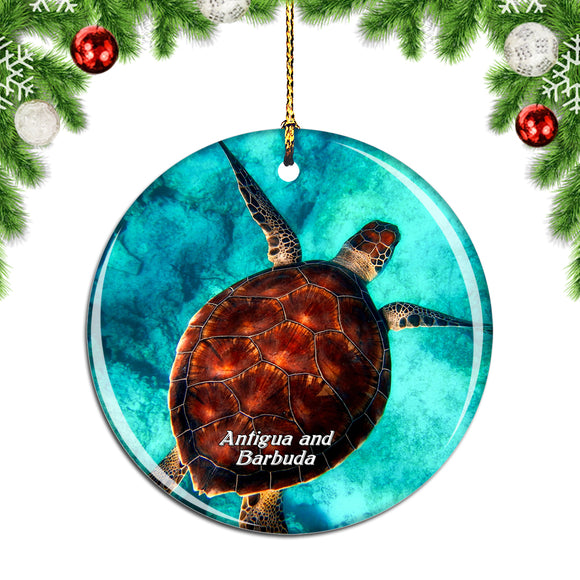 Antigua and barbuda Christmas Ornament