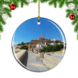 Spain Dalt Vila Ibiza Christmas Ornament