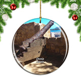 Spain Denia Castle Christmas Ornament