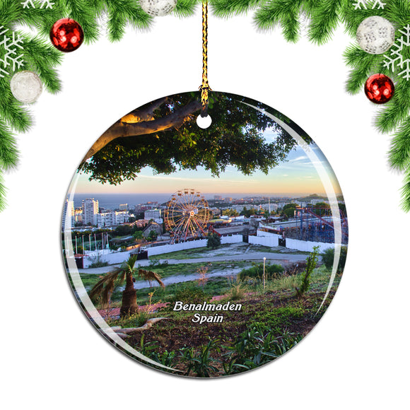 Spain Dove Park,Benalmadena Christmas Ornament