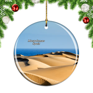 Spain Dunes of Maspalomas Christmas Ornament