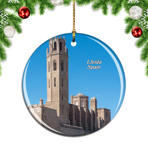 Spain Gardeny Castle Lleida Christmas Ornament