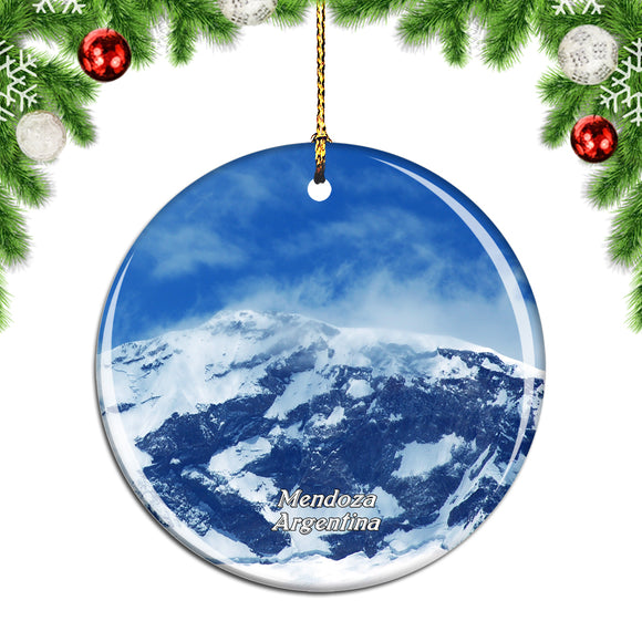 Argentina Aconcagua Provincial Park Mendoza Christmas Ornament