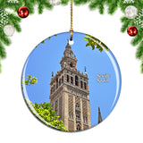 Spain Giralda Tower Seville Christmas Ornament