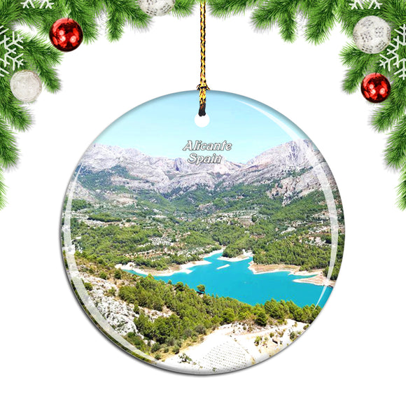 Spain Guadalest Valley Alicante Christmas Ornament