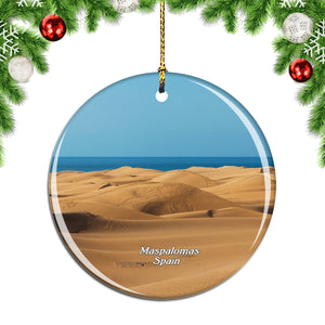 Spain Maspalomas Beach Christmas Ornament