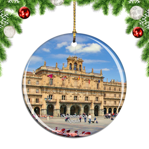 Spain Mayor Square Salamanca Christmas Ornament