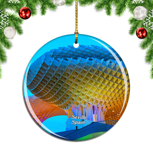 Spain Metropol Parasol Seville Christmas Ornament