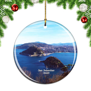 Spain Mount Urgull San Sebastian Christmas Ornament