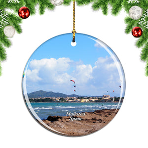 Spain Pollensa Mallorca Christmas Ornament