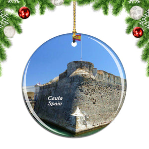 Spain Royal Walls Ceuta Christmas Ornament