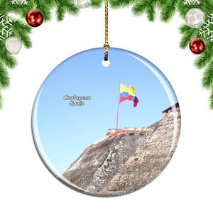 Spain San Felipe de Barajas Castle Cartagena Christmas Ornament