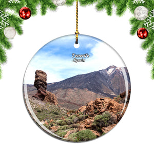 Spain Teide Volcano Tenerife Christmas Ornament