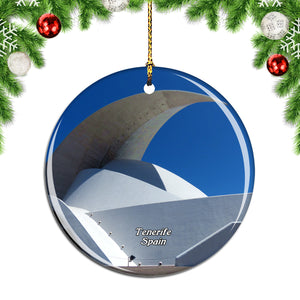 Spain Tenerife Auditorium Christmas Ornament