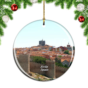 Spain The Walls of Avila Christmas Ornament