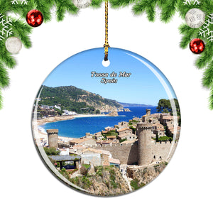 Spain Tossa de Mar Christmas Ornament