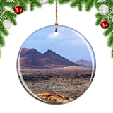 Spain Volcanic Island Park Lanzarote Christmas Ornament