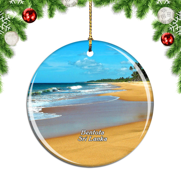 Sri Lanka Bentota Beach Christmas Ornament