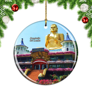 Sri Lanka Golden Temple of Dambulla Christmas Ornament