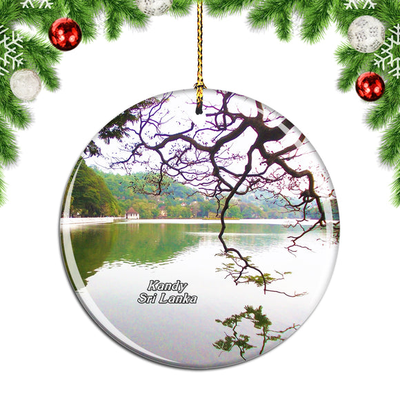 Sri Lanka Kandy Lake Christmas Ornament