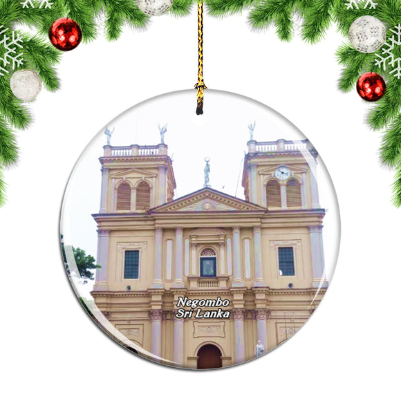 Sri Lanka St. Mary's Church Negombo Christmas Ornament