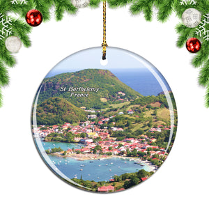 St. Barthelemy France Christmas Ornament