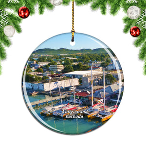 St. John's Antigua and barbuda Christmas Ornament