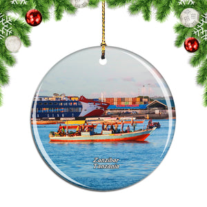 Stone Town Zanzibar Tanzania Christmas Ornament