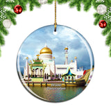 Sultan Omar Ali Saifuddien Mosque Bandar Seri Begawan Brunei Christmas Ornament