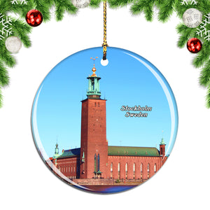 Sweden City Hall Stockholm Christmas Ornament