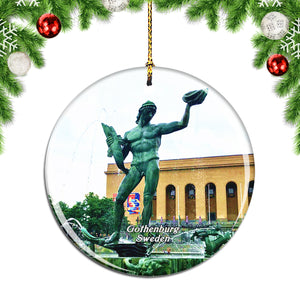 Sweden Poseidon Gothenburg Christmas Ornament