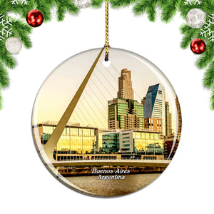 Argentina Puerto Madero Buenos Aires Christmas Ornament