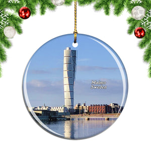 Sweden Turning Torso Malmo Christmas Ornament