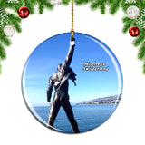 Switzerland Freddie Mercury Memorial Montreux Christmas Ornament