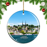 Switzerland Lake Lucerne Christmas Ornament