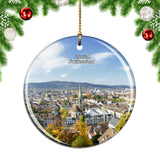 Switzerland Old Town Zurich Christmas Ornament