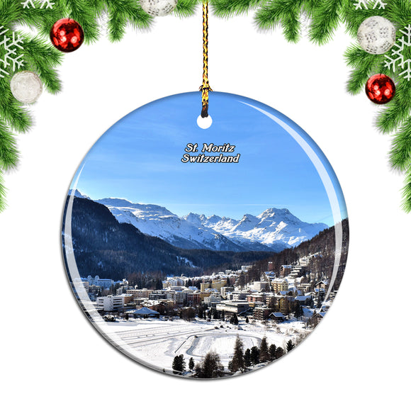 Switzerland St. Moritz Christmas Ornament