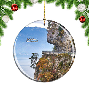 Switzerland Staubbach Falls Interlaken Christmas Ornament