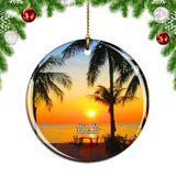 Thailand Beach Hua Hin Christmas Ornament