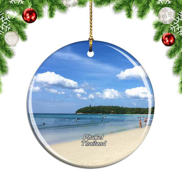 Thailand Karon Beach Phuket Christmas Ornament