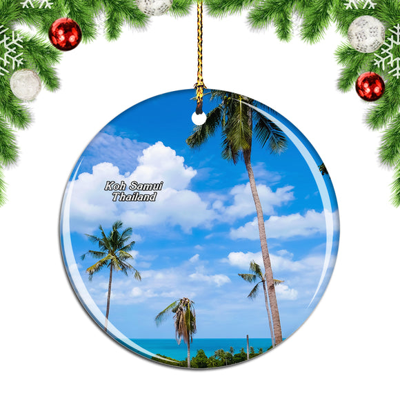 Thailand Ko Pha-ngan Koh Samui Christmas Ornament