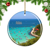 Thailand Koh Larn Pattaya Christmas Ornament