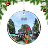 Thailand Maya Bay Phi Phi Islands Christmas Ornament